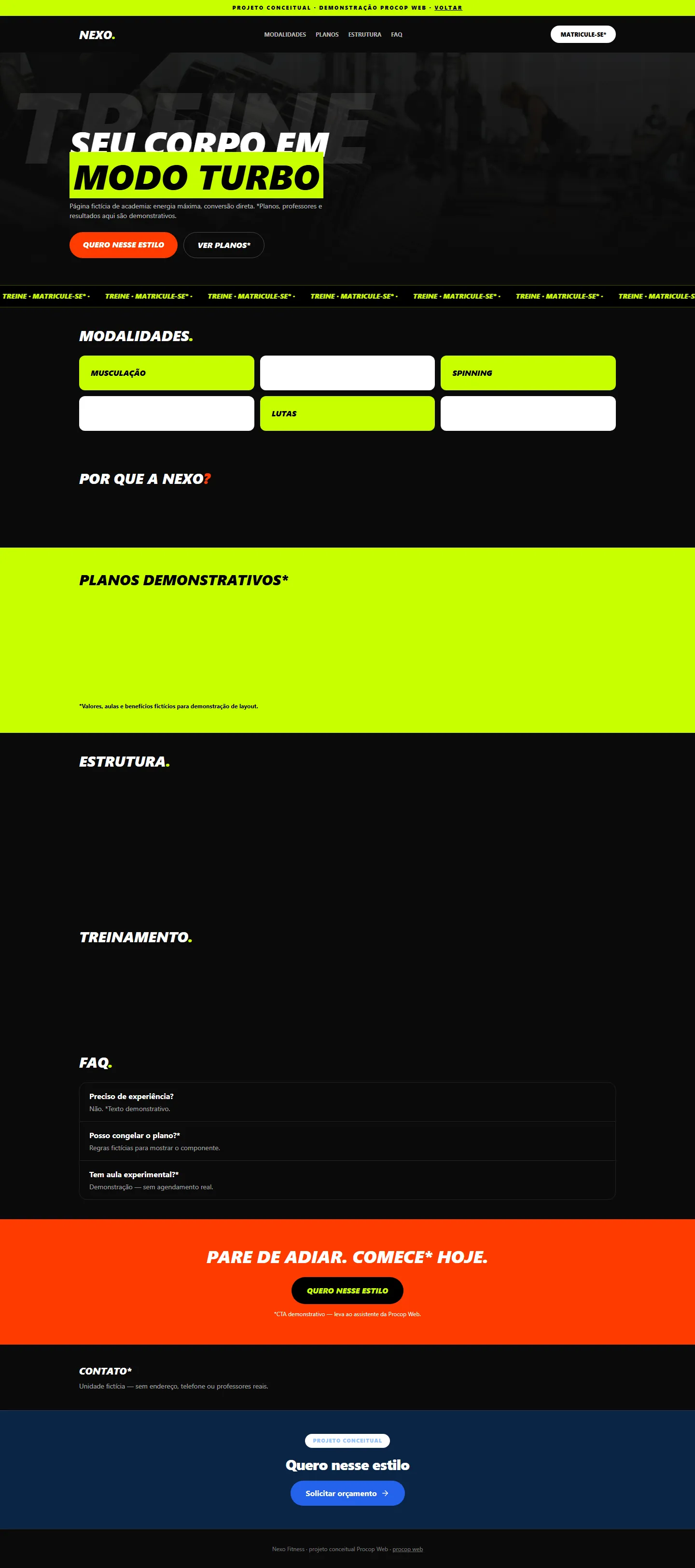 Nexo Fitness — Gym / performance